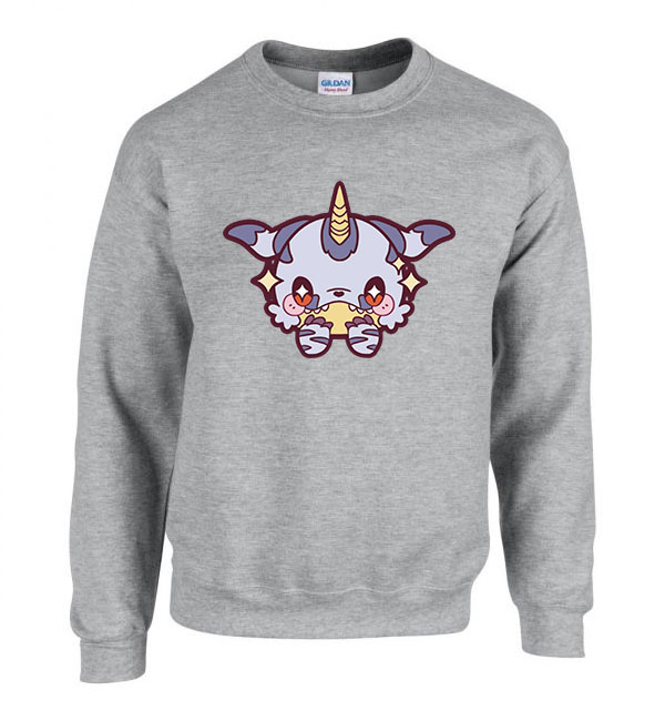 digimon gabumon Sportszürke Férfi Pulóver