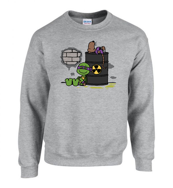tini ninja teknőcök tmnt donatello Sportszürke Férfi Pulóver