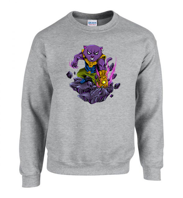 thanos macska Sportszürke Férfi Pulóver