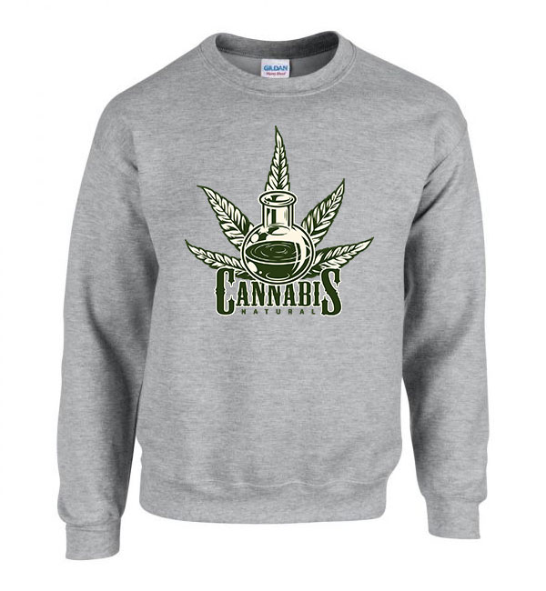cannabis kanabisz marihuána Sportszürke Férfi Pulóver