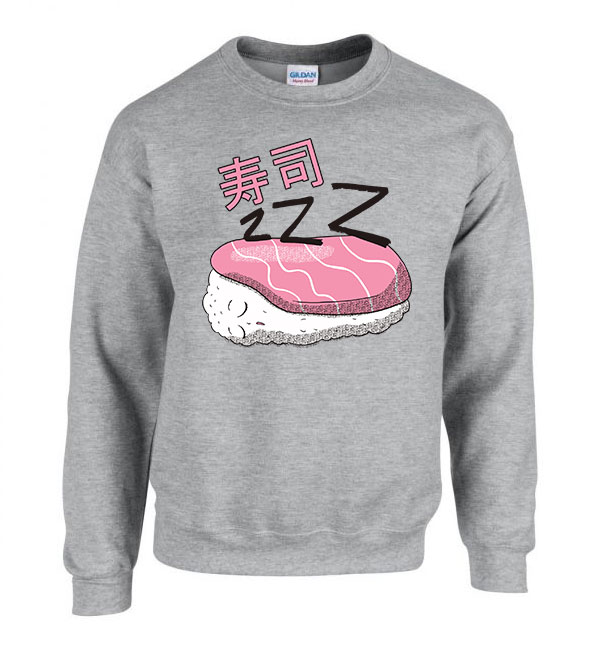 szusi sushi Sportszürke Férfi Pulóver