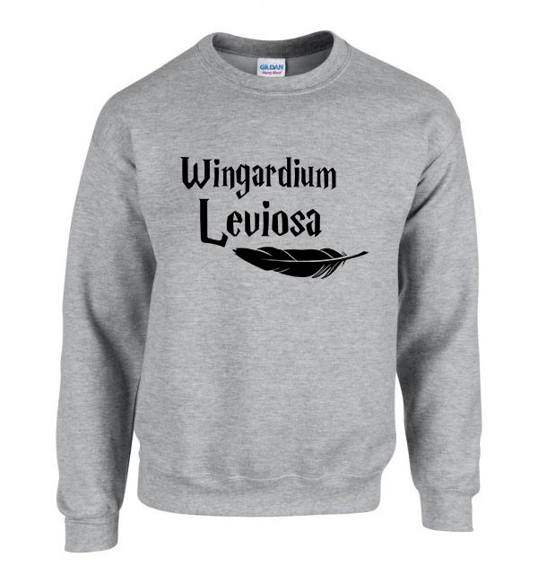harry potter wingardium leviosa Sportszürke Férfi Pulóver