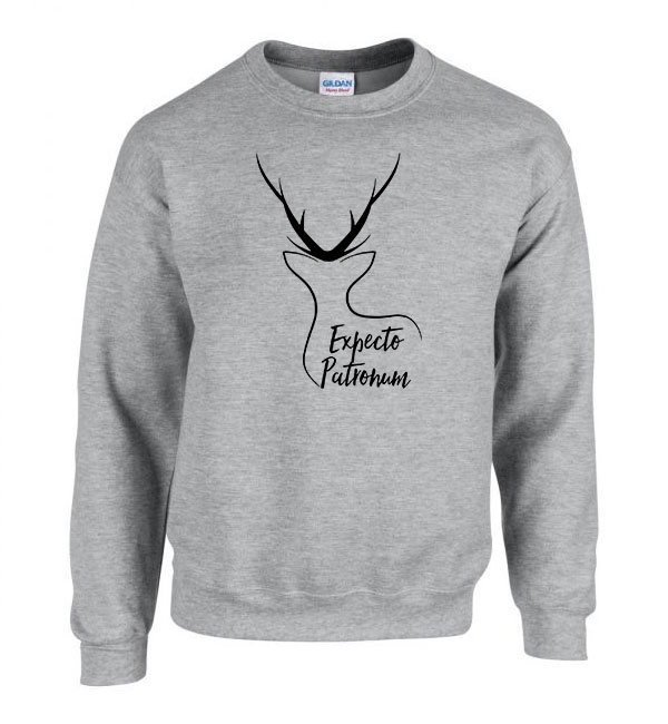 harry potter expecto patronum Sportszürke Férfi Pulóver