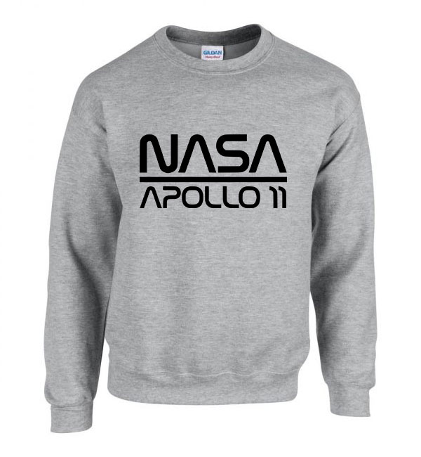 nasa apollo 11 Sportszürke Férfi Pulóver