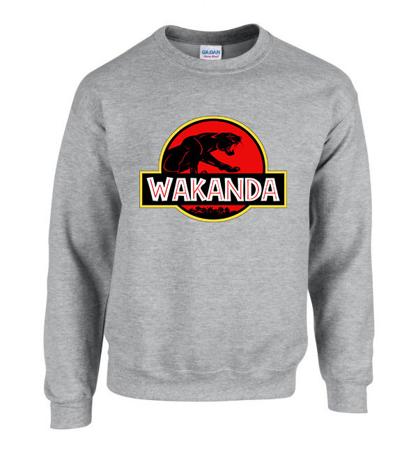 wakanda fekete párduc Sportszürke Férfi Pulóver