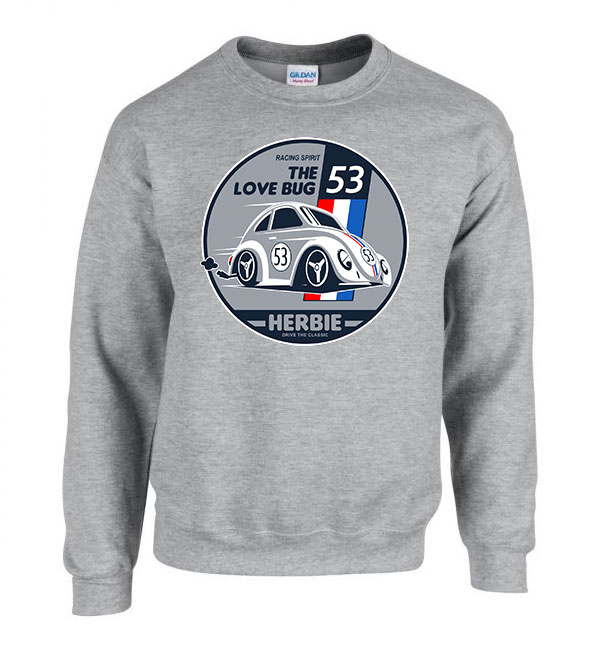 herbie bogárhatú Sportszürke Férfi Pulóver