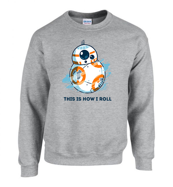 bb8 star wars Sportszürke Férfi Pulóver