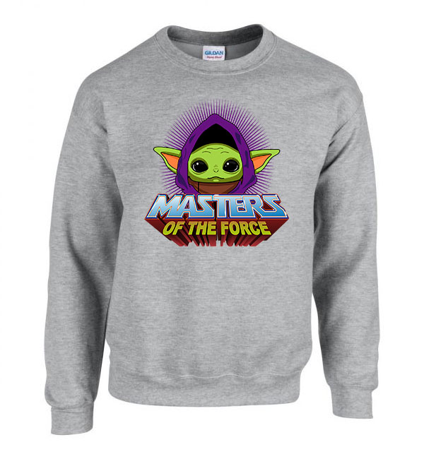 baba yoda baby yoda force Sportszürke Férfi Pulóver