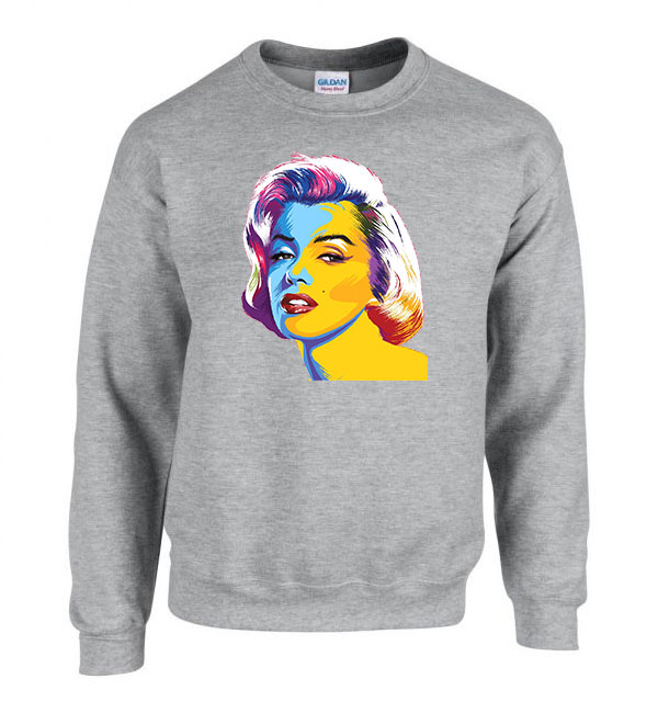 Marilyn Monroe Sportszürke Férfi Pulóver
