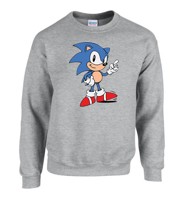 sonic Sportszürke Férfi Pulóver