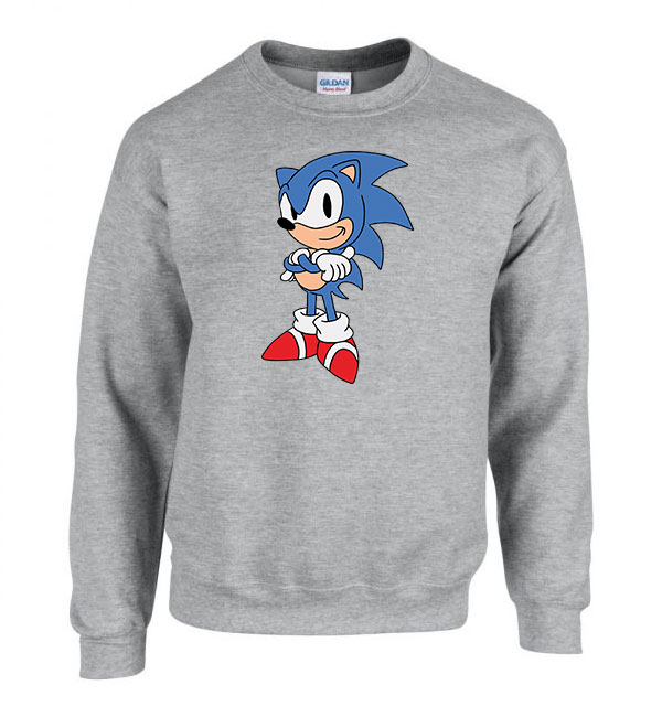 sonic Sportszürke Férfi Pulóver