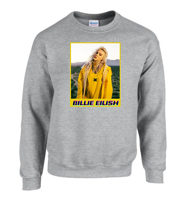 billie eilish Sportszürke Férfi Pulóver