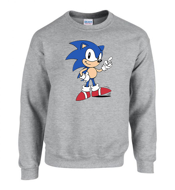 sonic Sportszürke Férfi Pulóver