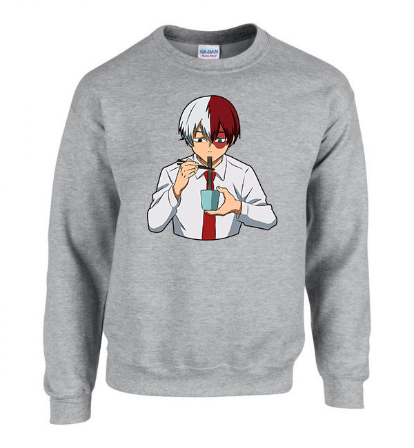 todoroki shoto Sportszürke Férfi Pulóver