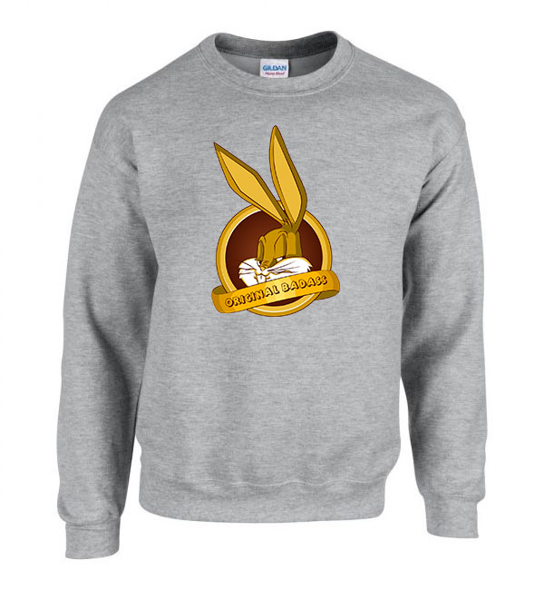 Bugs Bunny Tapsi Hapsi Sportszürke Férfi Pulóver