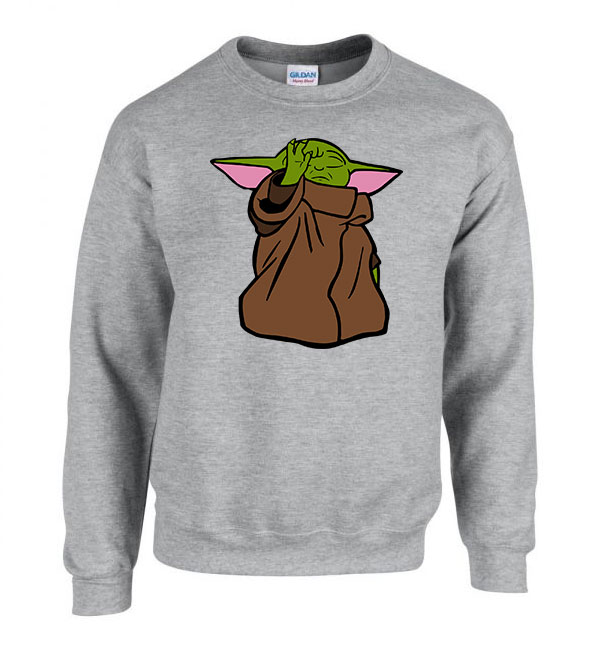 baba yoda baby yoda Sportszürke Férfi Pulóver