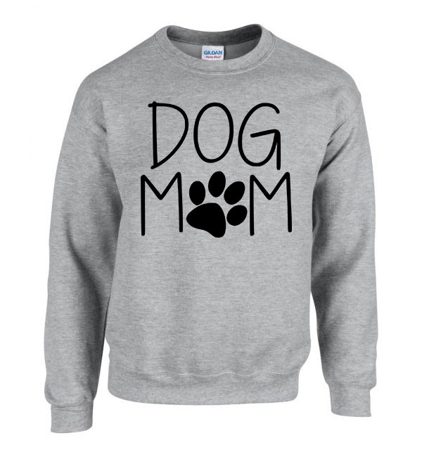 dog mom kutya kutyás Sportszürke Férfi Pulóver