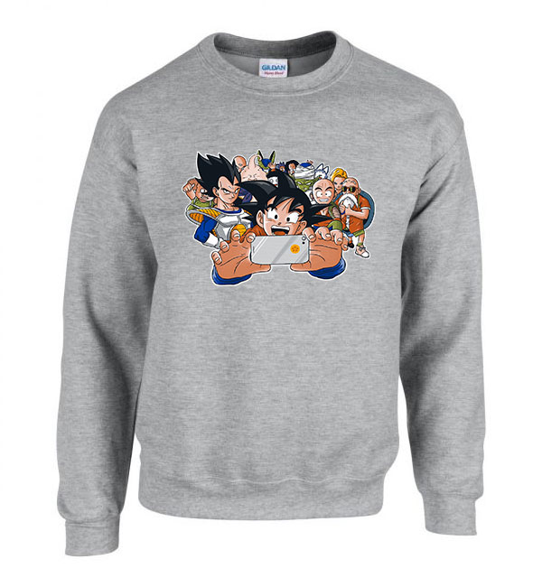 dragon ball son goku Sportszürke Férfi Pulóver