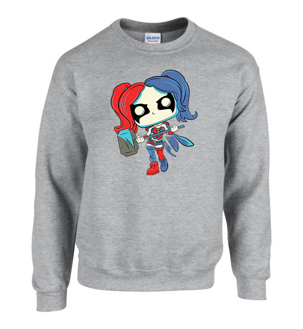 harley quinn Sportszürke Férfi Pulóver