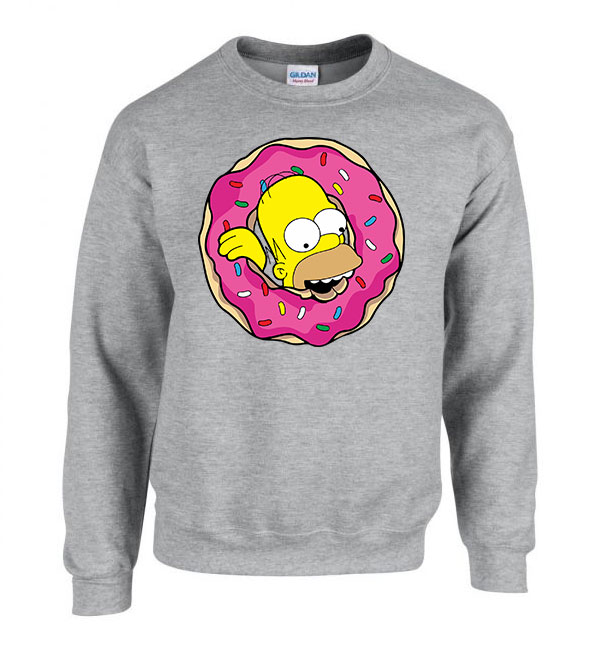 homer simpson Sportszürke Férfi Pulóver