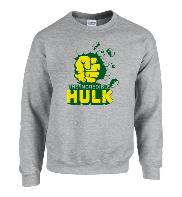 hulk smash Sportszürke Férfi Pulóver