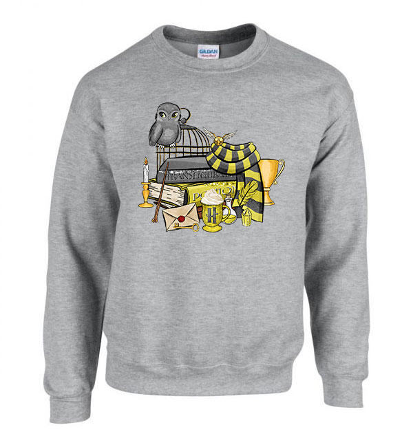 hufflepuff hugrabug harry potter Sportszürke Férfi Pulóver