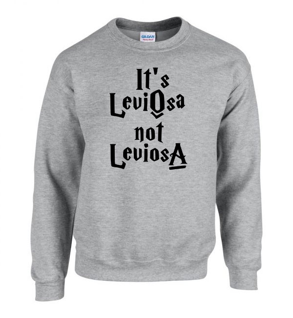 its leviosa not leviosa wingardium leviosa Sportszürke Férfi Pulóver