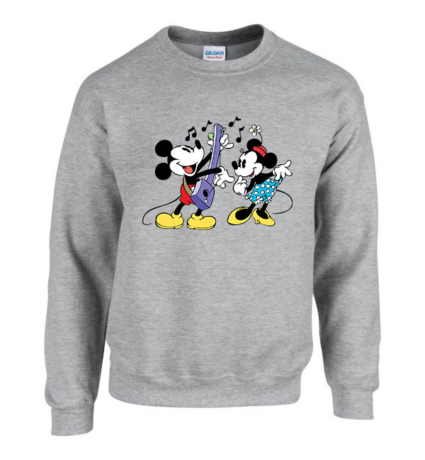 mickey és minnie egér Sportszürke Férfi Pulóver