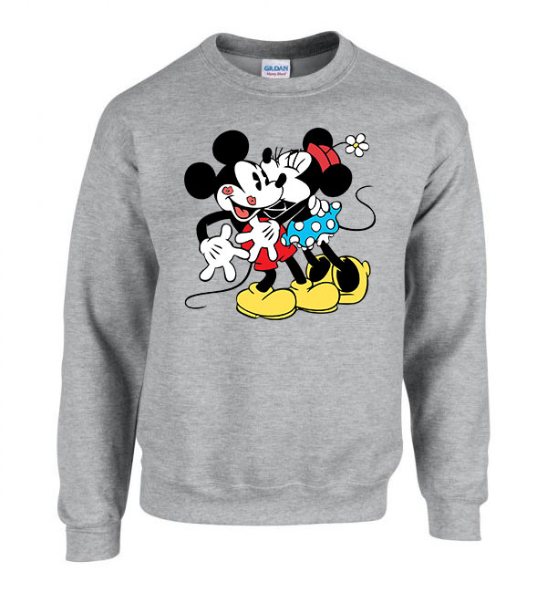 mickey és minnie egér Sportszürke Férfi Pulóver