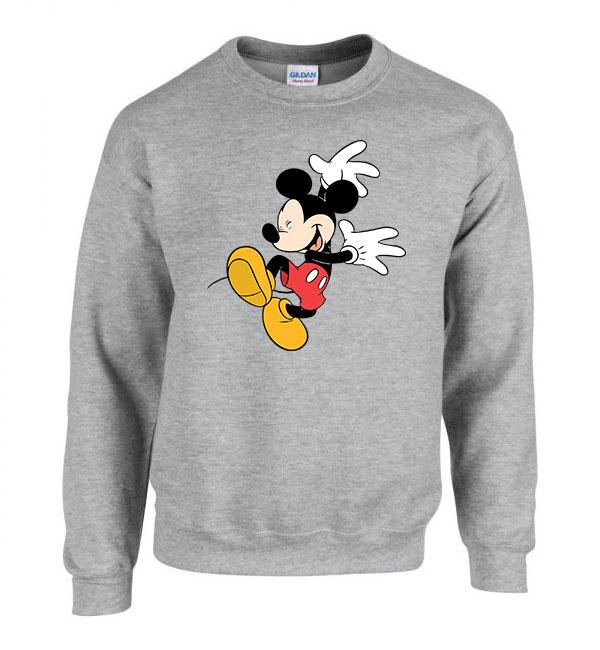 mickey egér táncol Sportszürke Férfi Pulóver