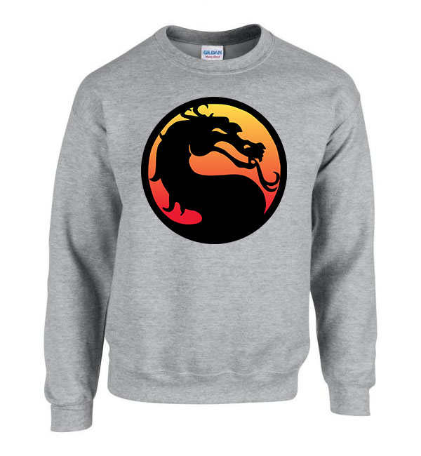 mortal kombat Sportszürke Férfi Pulóver