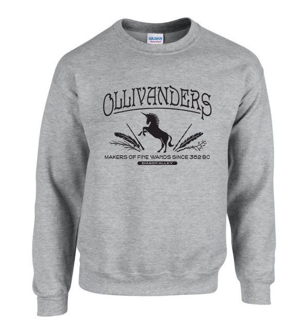 harry potter olivanders Sportszürke Férfi Pulóver