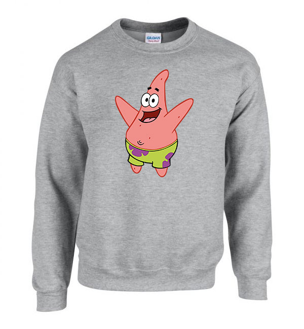 patrik csillag spongya bob Sportszürke Férfi Pulóver