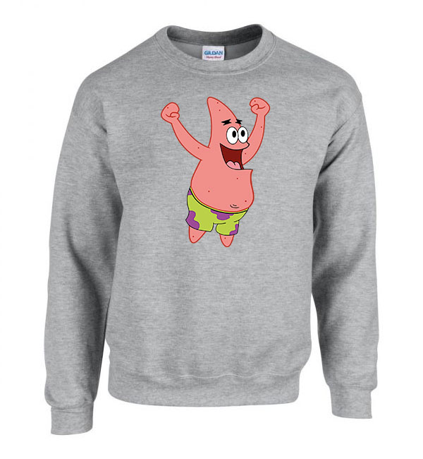 patrik csillag spongya bob Sportszürke Férfi Pulóver