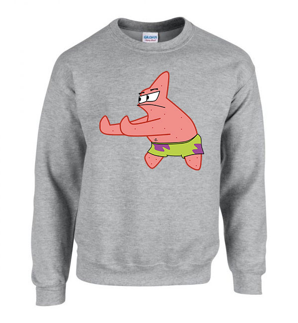 patrik csillag spongya bob Sportszürke Férfi Pulóver
