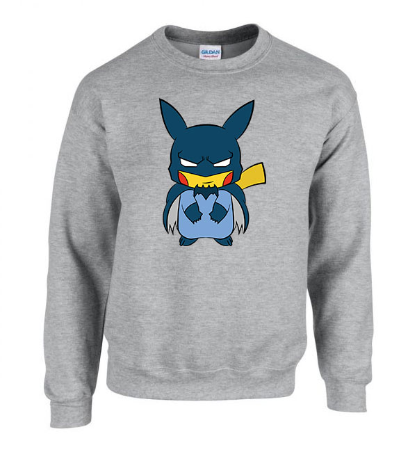 pokemon pikachu Sportszürke Férfi Pulóver