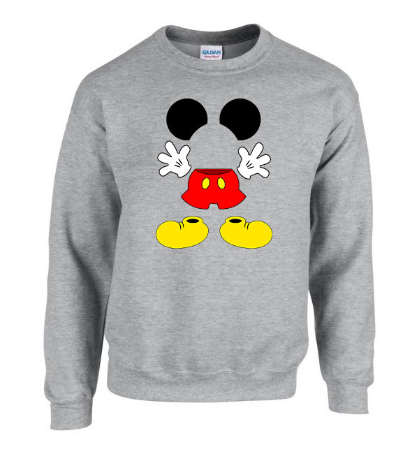 Mickey egér Sportszürke Férfi Pulóver