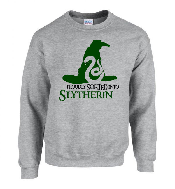 harry potter mardekár slytherin Sportszürke Férfi Pulóver