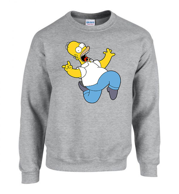 homer simpson Sportszürke Férfi Pulóver