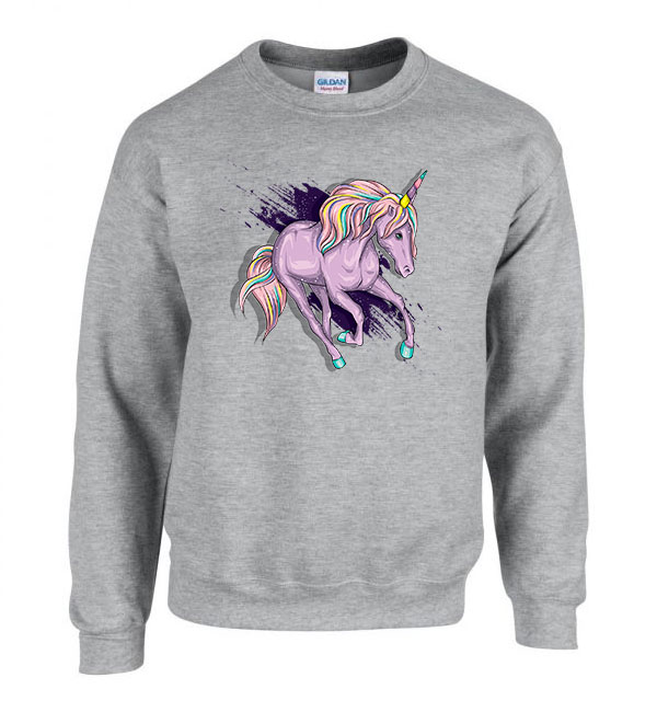 Unikornis unicorn Sportszürke Férfi Pulóver