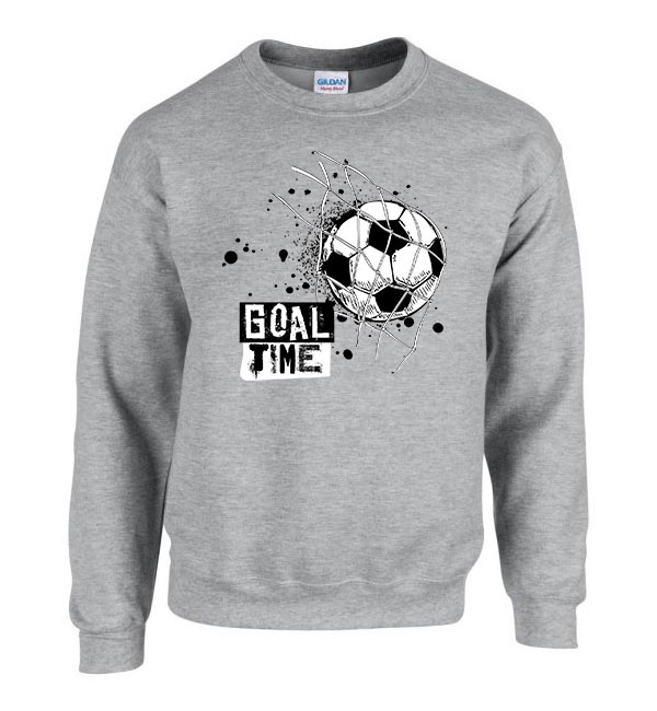 gól foci focis football focista Sportszürke Férfi Pulóver