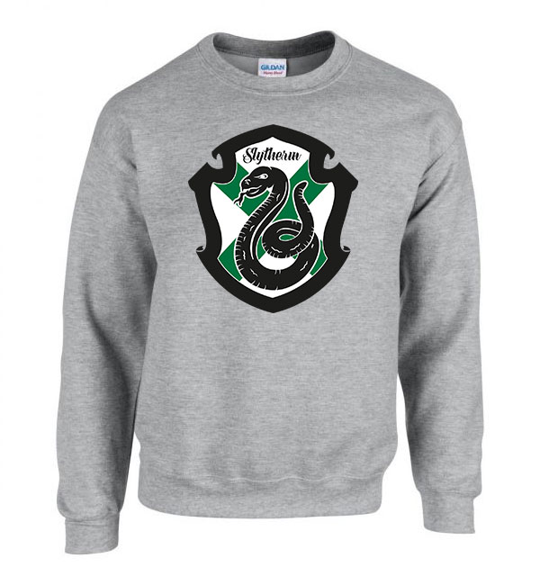 slytherin mardekár harry potter Sportszürke Férfi Pulóver