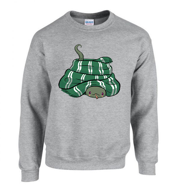slytherin mardekár harry potter Sportszürke Férfi Pulóver