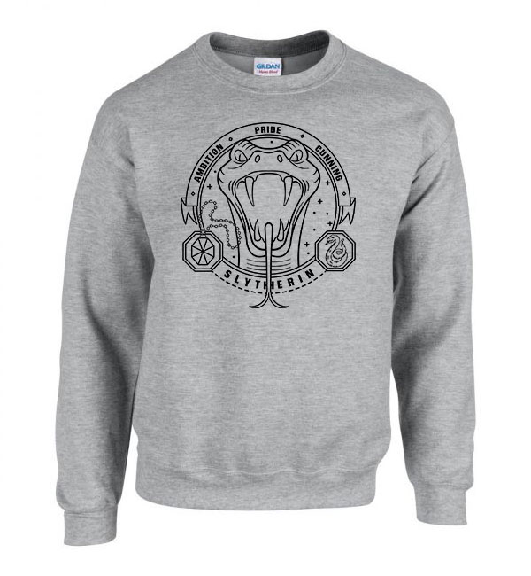 slytherin mardekár harry potter Sportszürke Férfi Pulóver