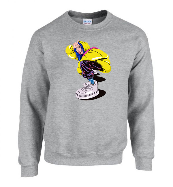 billie eilish Sportszürke Férfi Pulóver