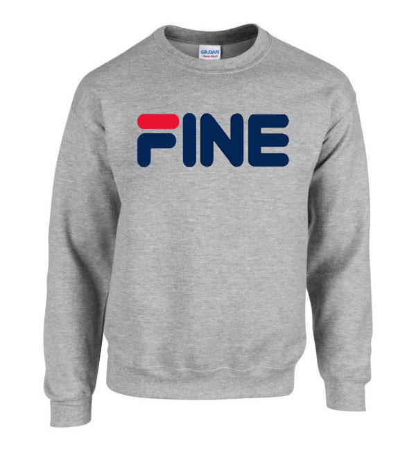 fila fine humor Sportszürke Férfi Pulóver