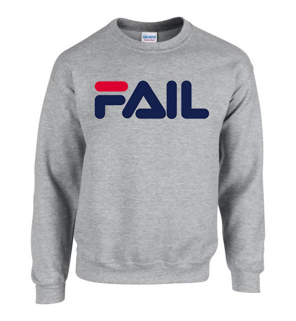Fail fila humor Sportszürke Férfi Pulóver