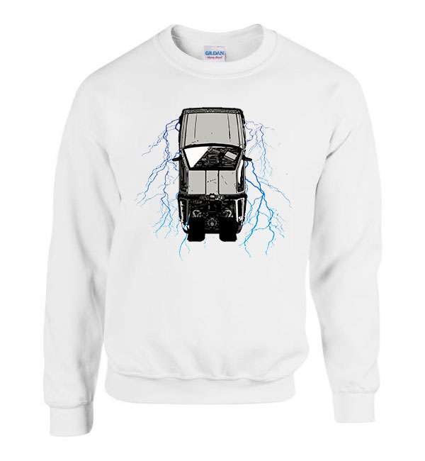 Vissza a jövőbe delorean Fehér Férfi Pulóver