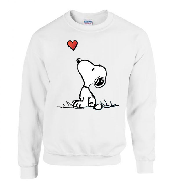snoopy kutya Fehér Férfi Pulóver