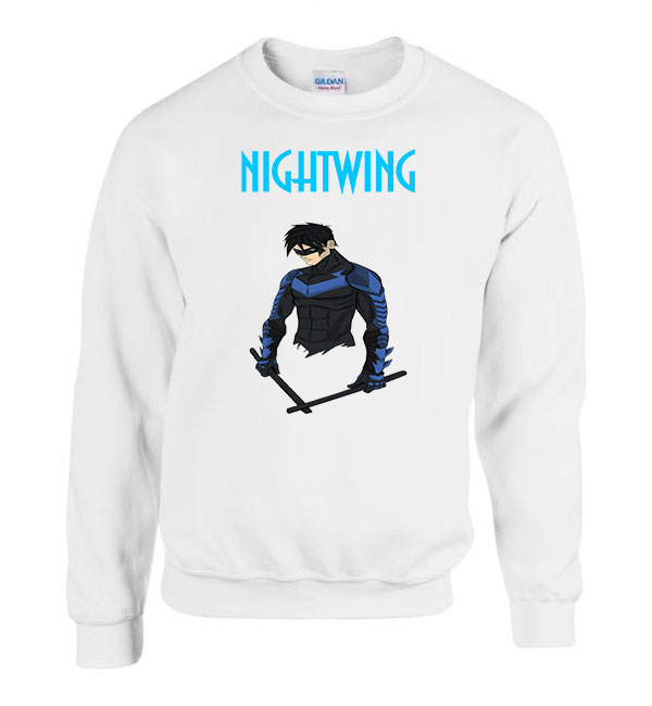 nightwing dc Fehér Férfi Pulóver